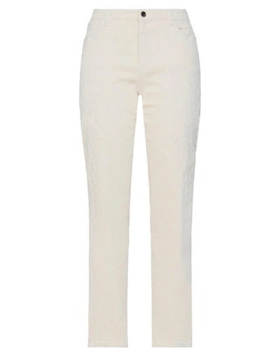 Shop Emporio Armani Woman Jeans Beige Size 30 Cotton, Elastane
