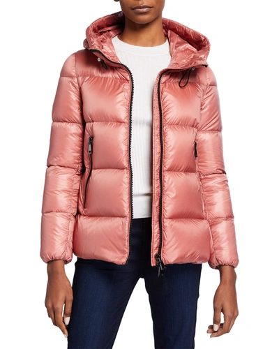 Moncler Seritte Oversized Puffer Jacket In Dark Pink | ModeSens