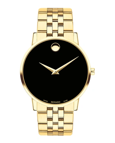 Shop Movado Men's 40mm Museum Classic Bracelet Watch In Black