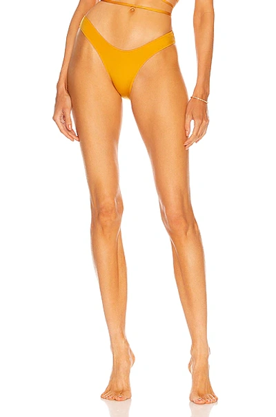Shop Monica Hansen Beachwear U Bikini Bottom In Sunflower