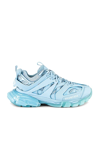 Shop Balenciaga Track Clearsole In Light Blue