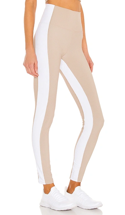 Shop Beach Riot Colorblock Legging In Taupe & White