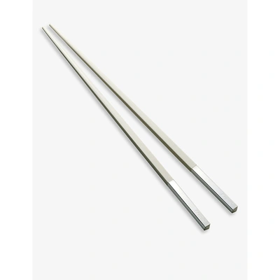 Shop Christofle Uni Wood And Silver-plated Japanese Chopsticks