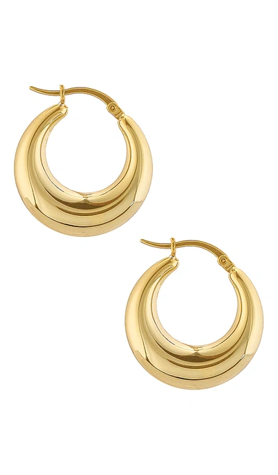 Lili Claspe Becca Hoops In Metallic Gold