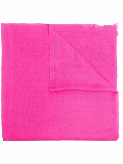 Shop Isabel Marant Alette Frayed-edge Scarf In Pink