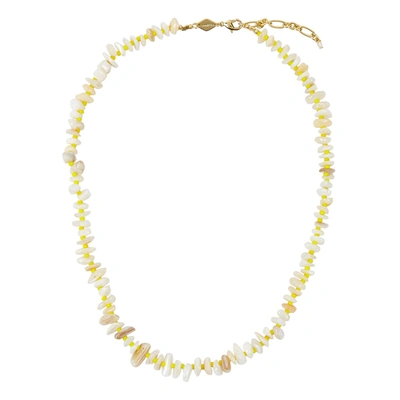 Shop Anni Lu Wave Dancer 18kt Gold-plated Necklace In Yellow