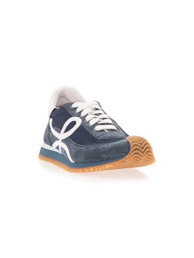 Shop Loewe Men's Blue Other Materials Sneakers