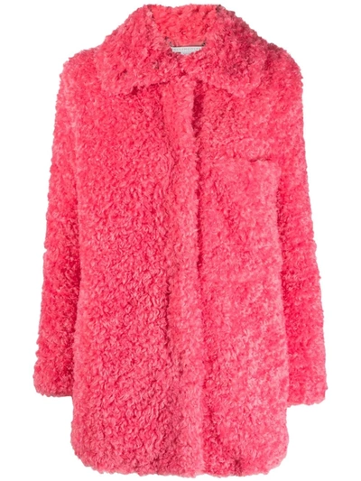 Shop Stella Mccartney Kyla Eco Fur Coat In Rosa