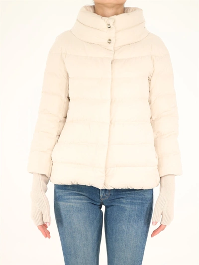 Shop Herno Eolo Down Jacket In White