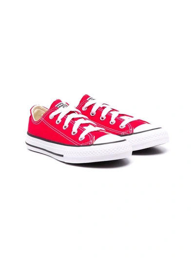 Shop Converse Low-top All-star Trainers In Red