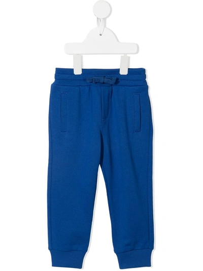 Shop Dolce & Gabbana Logo-tag Track Pants In Blue