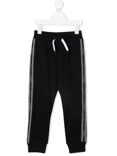 Shop Givenchy Drawstring Cotton Trousers In Black