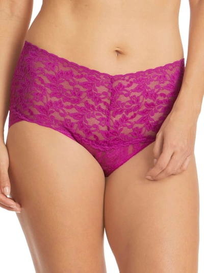 Shop Hanky Panky Signature Lace Retro V-kini In Belle Pink