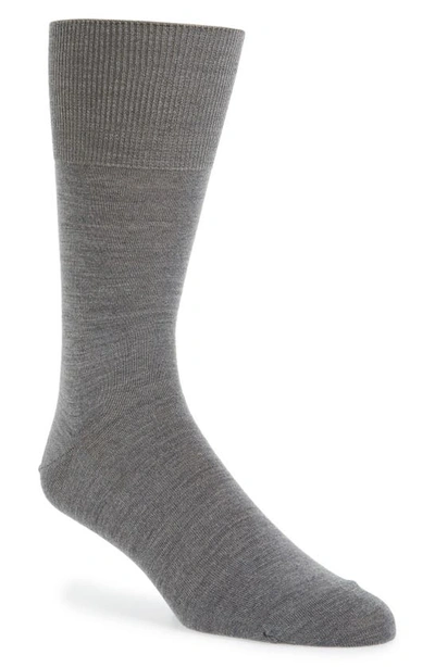Shop Falke Airport Wool Blend Socks In Dark Grey