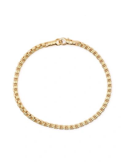 Shop Tom Wood Venetian Double M Bracelet In Gold