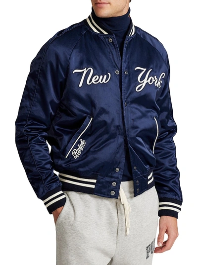 Polo Ralph Lauren Yankees Jacket (Mens) Ralph Red/Aviator Navy for Men