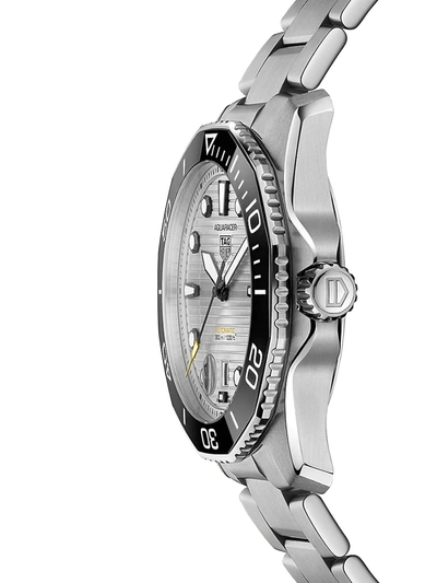 Shop Tag Heuer Men's Aquaracer Professional 300 Stainless Steel Bracelet Watch In Silver