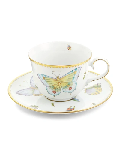 Shop Anna Weatherley Butterfly Meadow 2-piece Porcelain Cup & Saucer Set