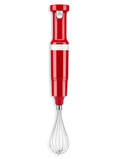 Shop Kitchenaid Cordless Variable Hand Blender In Empire Red