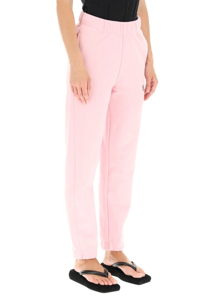 Shop Ganni Isoli Software Joggers In Pink