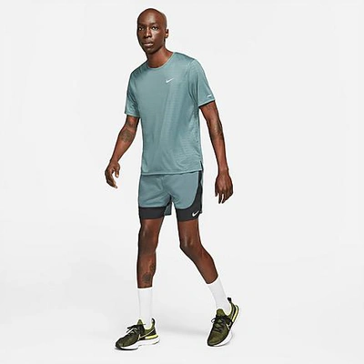 Shop Nike Men's Flex Stride Wild Run Shorts In Hasta/black