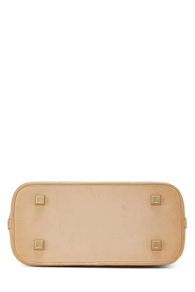 Pre-owned Louis Vuitton Monogram Ambre Vinyl Cabas Mm