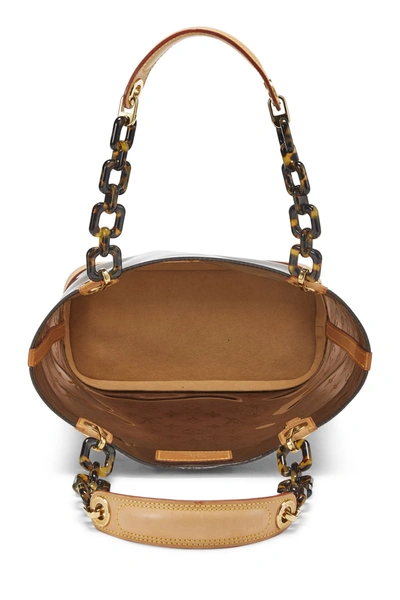 Pre-owned Louis Vuitton Monogram Ambre Vinyl Cabas Mm