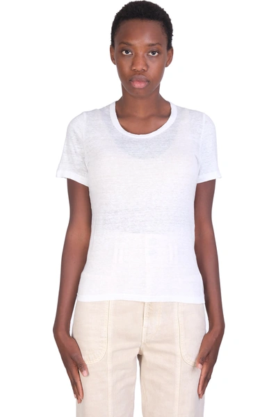Shop Isabel Marant Étoile Kiliann T-shirt In White Linen