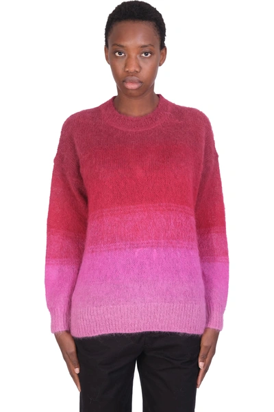 Shop Isabel Marant Étoile Drussell Knitwear In Fuxia Wool