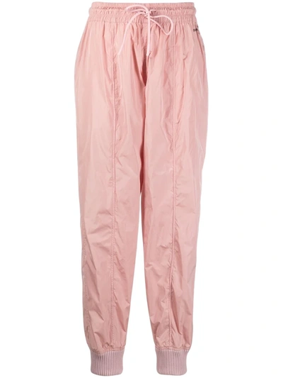 Shop Red Valentino Logo-embroidered Track Pants In 粉色