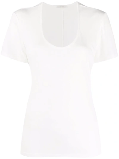 Shop The Row Scoop-neck T-shirt In 白色