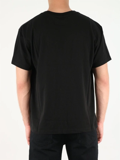 Shop Amiri T-shirt Paisley Logo In Black