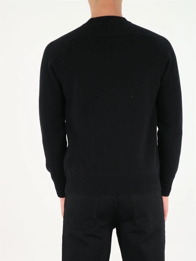 Shop Dolce & Gabbana Black Sweater With Dg Patch