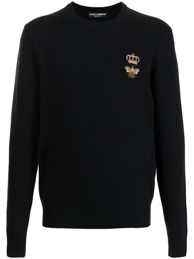 Shop Dolce & Gabbana Logo-patch Jumper In B0665