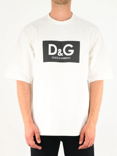Shop Dolce & Gabbana Oversize T-shirt D&g In White