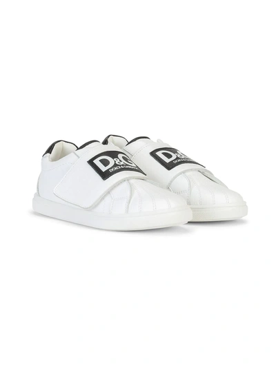 Shop Dolce & Gabbana Shell Toe Low-top Sneakers In White