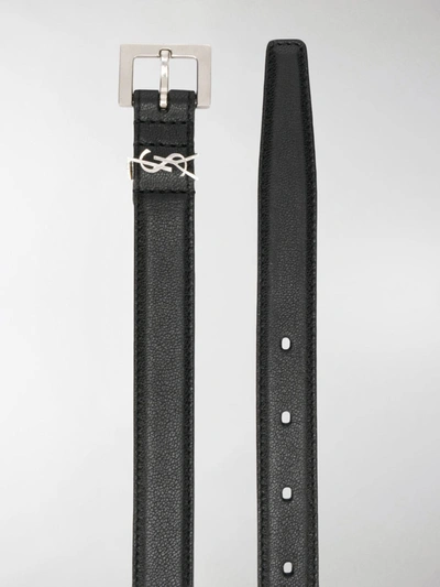 Shop Saint Laurent Belts Black