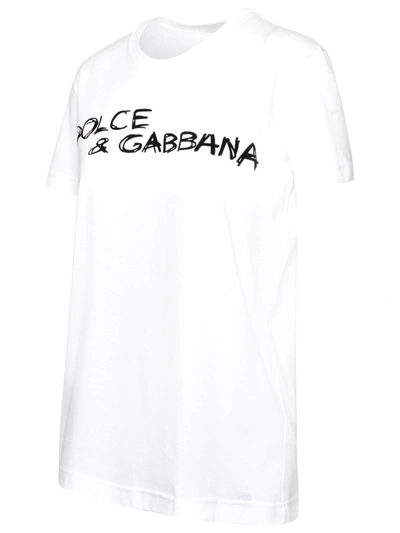 Dolce & Gabbana cotton loose-fit t-shirt ホワイト トップス Tシャツ 