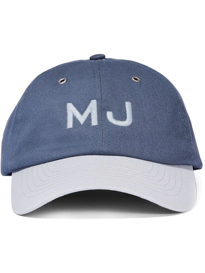 Shop Marc Jacobs The Cap Embroidered Baseball Cap In Blue