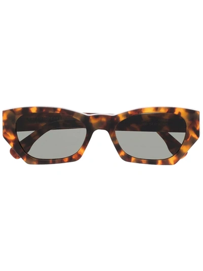 Shop Retrosuperfuture Amata Tortoiseshell Sunglasses In Brown