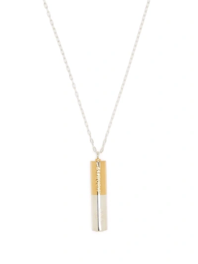 Ambush Battery-charm Necklace In Silver