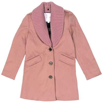 Shop Burberry Girls Antique Rose Bridget Cashmere Coat In Pink
