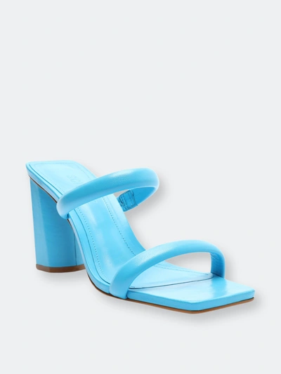 Shop Schutz Ully Leather Sandal In Blue