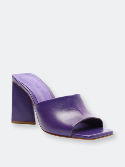 Shop Schutz Lizah Leather Sandal In Purple