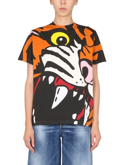 Shop Dsquared2 Oversize Fit T-shirt In Multicolor