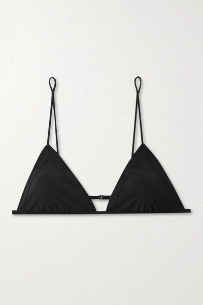 Shop The Row Roberta Stretch-jersey Soft-cup Triangle Bra In Black