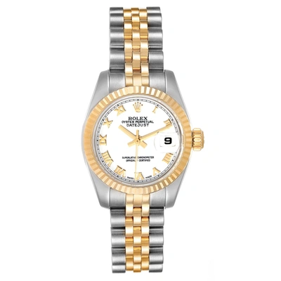 Shop Rolex Datejust 26 Steel Yellow Gold White Dial Ladies Watch 179173 Box Card In Not Applicable
