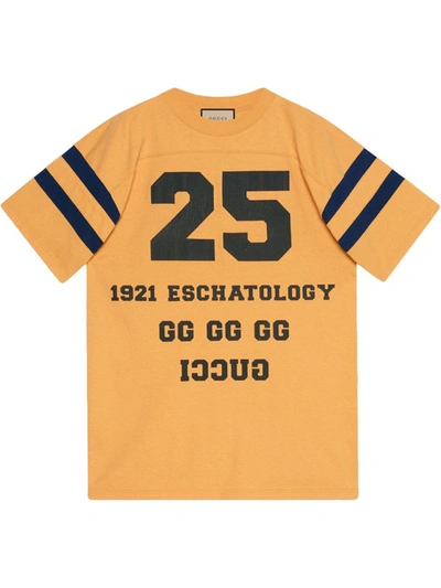 Shop Gucci 25  Eschatology T-shirt In Yellow