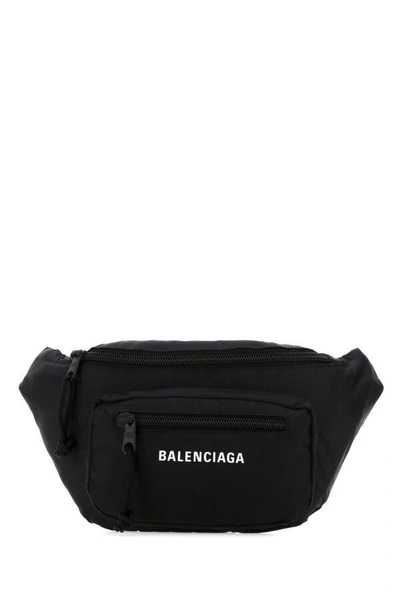 Balenciaga Black Nylon Banana Bag | ModeSens