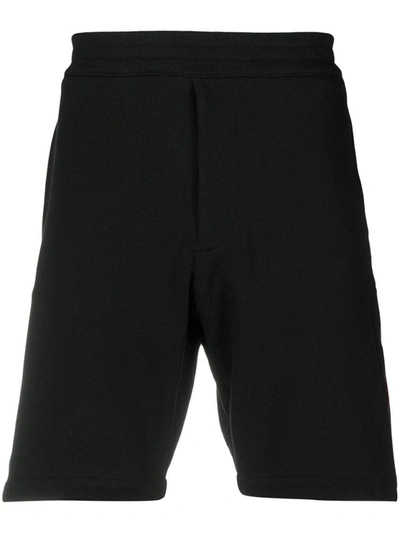 Shop Alexander Mcqueen Shorts With Side Yokes In Black
